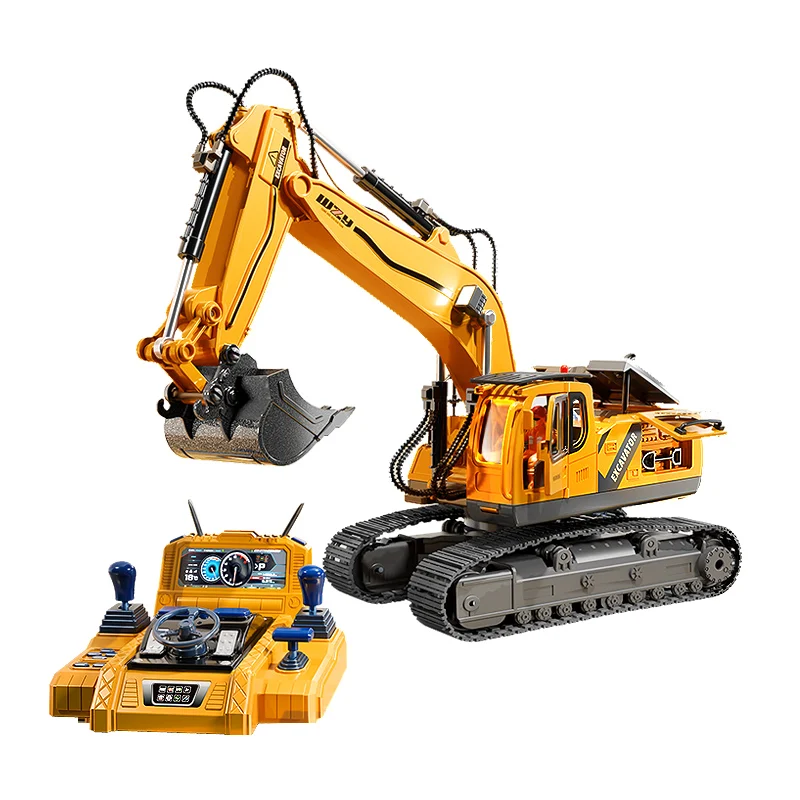Pelle Excavatrice RC 15 Canaux 2.4GHz - Jouet Enfant 3+