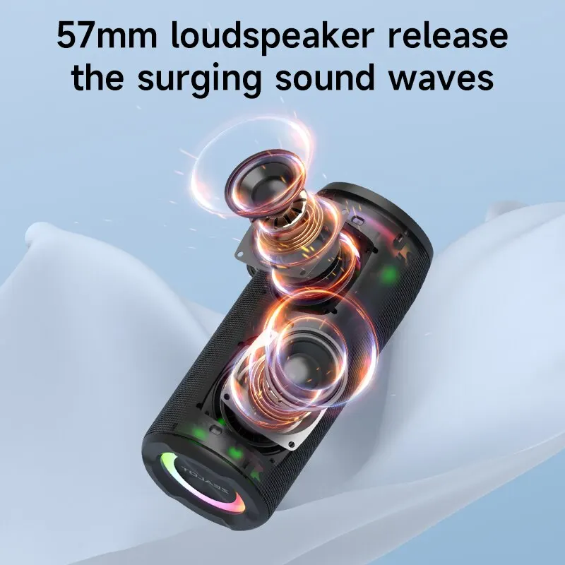 ZEALOT S51PRO 40W High-power Bluetooth Speaker 3D Stereo Bass Bluetooth Speaker Portable IPX5 Waterproof Suitable TWS Boom Box 3