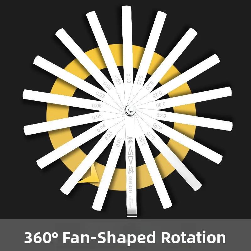 Shentada 고정밀 스테인레스 스틸 갭 게이지 14/17 이동식 두께 측정 도구 미터법 및 영국식 자
