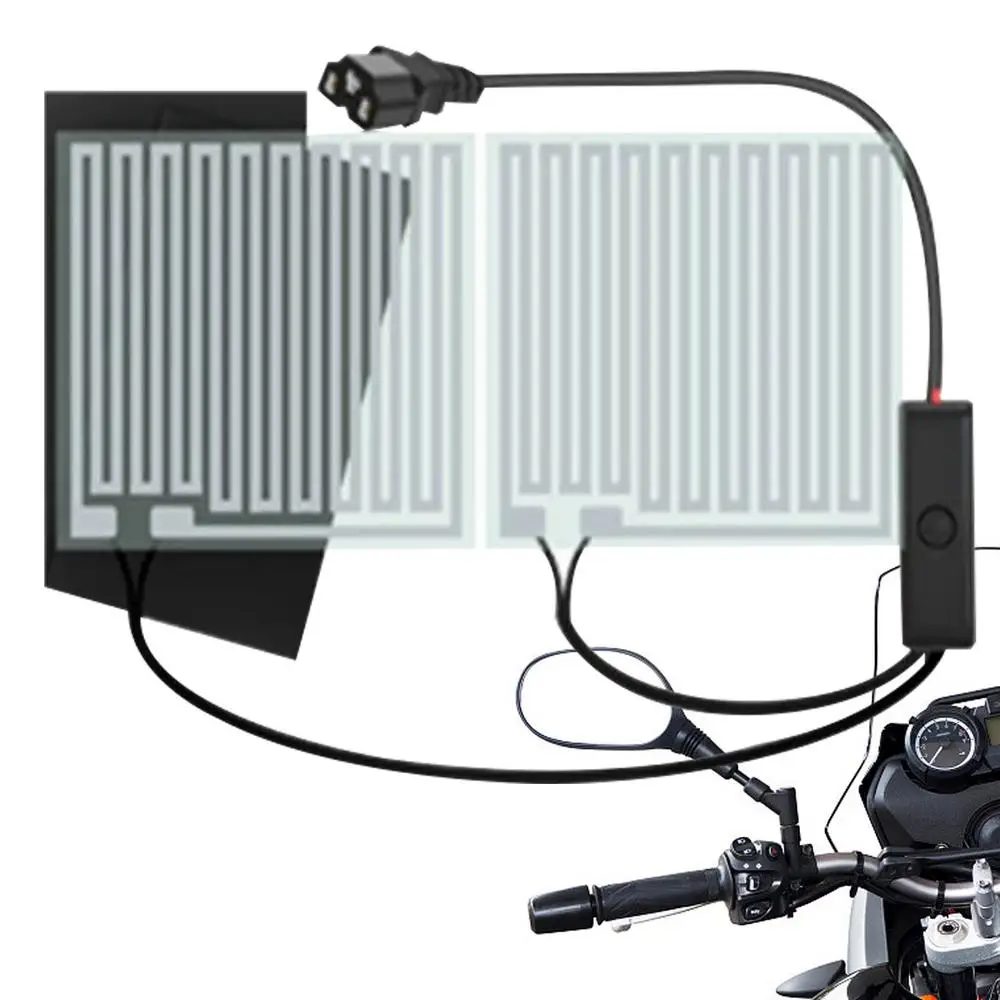 Universal Motorcycle Heated Hand Grips Snowmobile ATV Handlebar Heater Warmer Grips Motorcycle Electric Heating Handlebar Kit