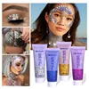 Eye Sequins Gel Mermaid Scale Face Body Lip Sequins Glitter Powder Eye Shadow Bright Polarized Dance Nail Decoration Makeup 50ML 1