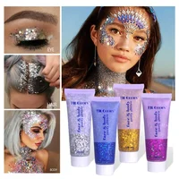Eye Sequins Gel Mermaid Scale Face Body Lip Sequins Glitter Powder Eye Shadow Bright Polarized Dance Nail Decoration Makeup 50ML 1