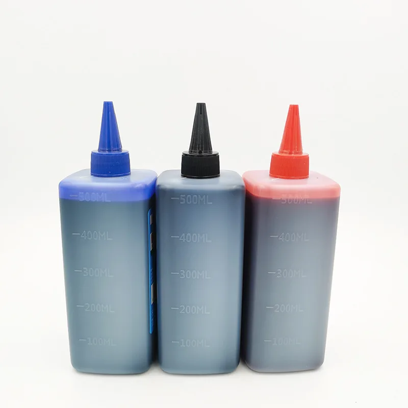 대용량 큰 머리 노트 펜 리필 잉크, 지워지지 않는 두꺼운 유성 펜 리필, 50ml, 500ml, 3 색