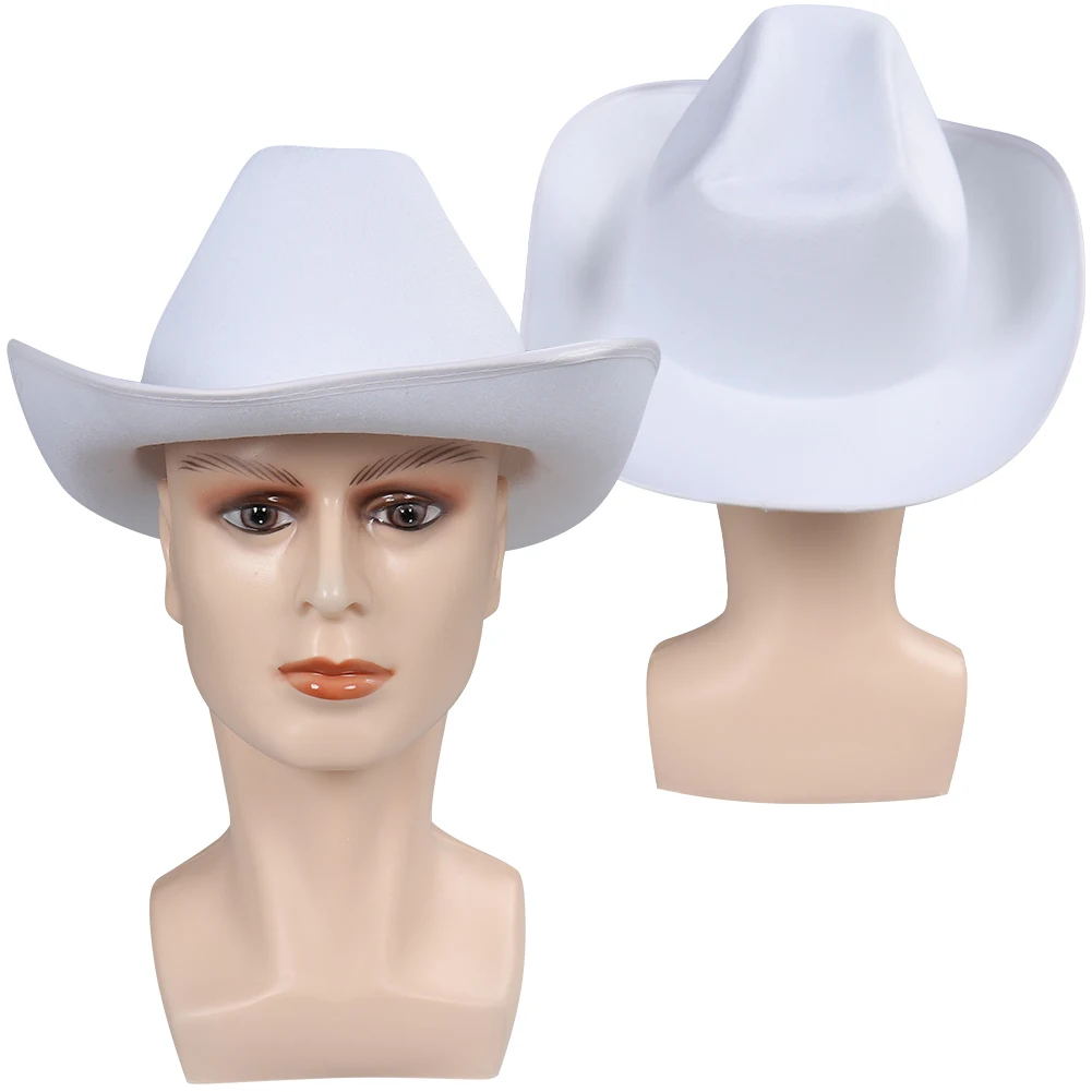 Ken Cosplay White Cowboy Hat Cap Fashion Caps Costume Accessories Adult Halloween Carnival Party Disguise Suits Props