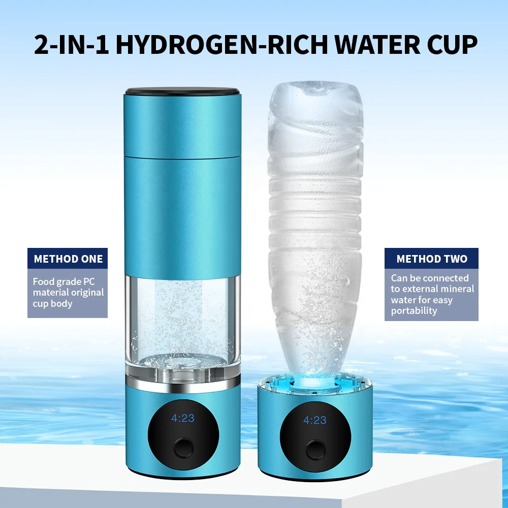 

6000ppb+ H2 Hydrogen Cup Japanese Alkaline Generator New Technology Best Sport Portable Hydrogen Rich Water Bottle