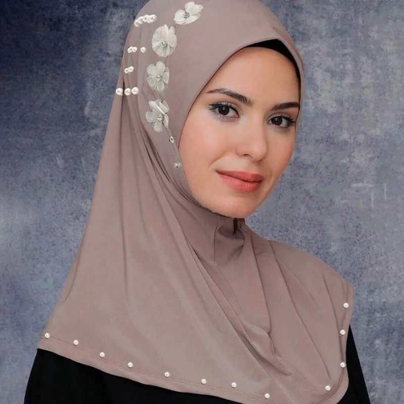 인스턴트 대마 이슬람 Hijab 스카프 Abaya Turban 여성용 이슬람 여성 머리 랩 Hijabs Pinless Neck Co..
