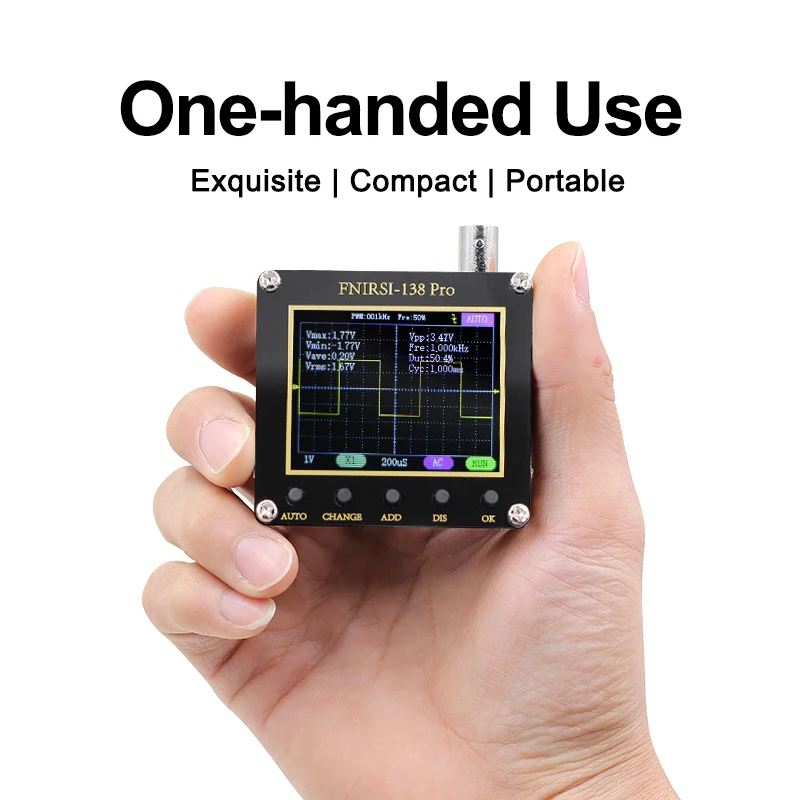 

NIRSI-138PRO Mini Digital Oscillograph Auto 0-80KHZ USB charging