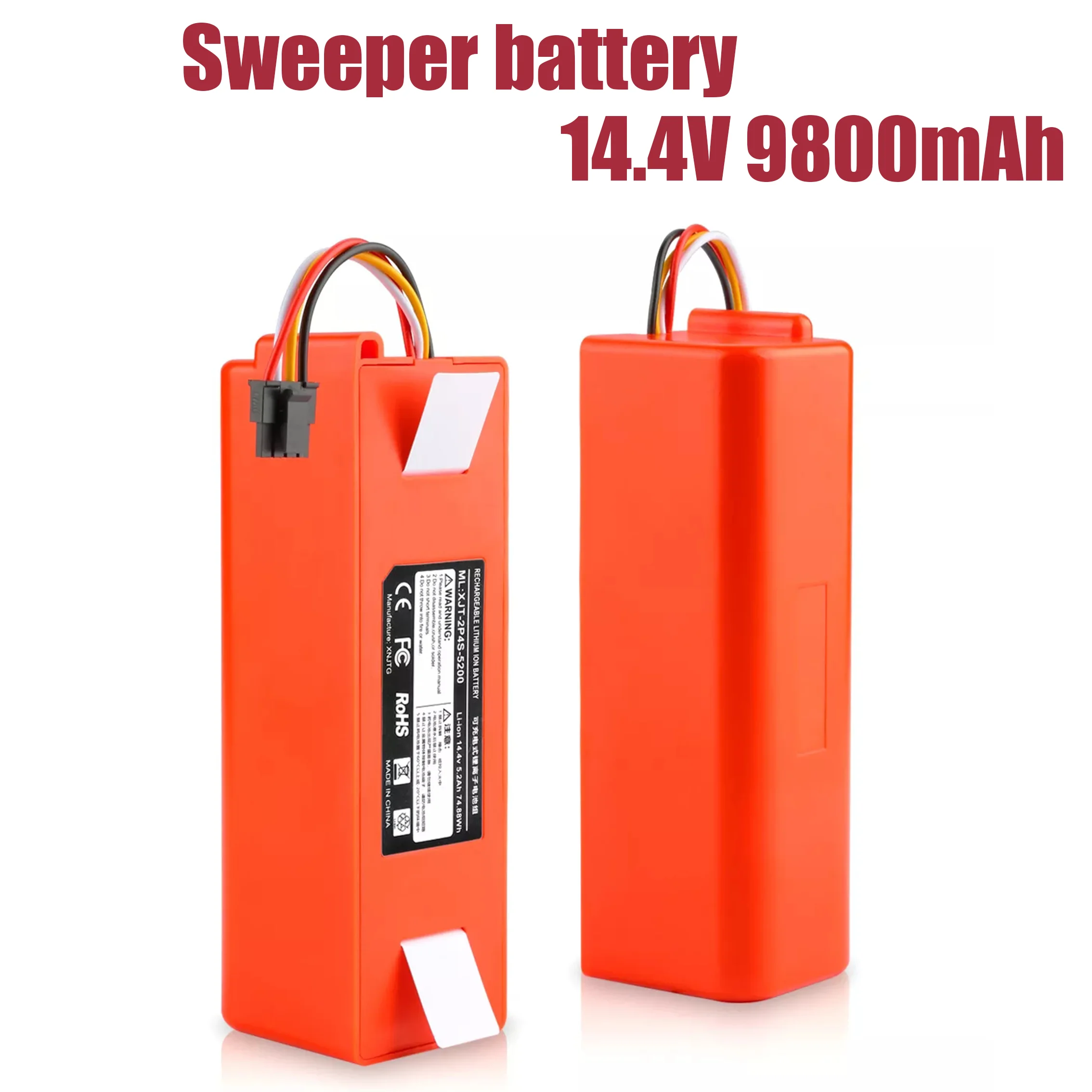 14.4V Li-ion Battery Original Robotic Vacuum Cleaner Replacement for Xiaomi Robot Roborock S50 S51 S55 Accessory Spare |