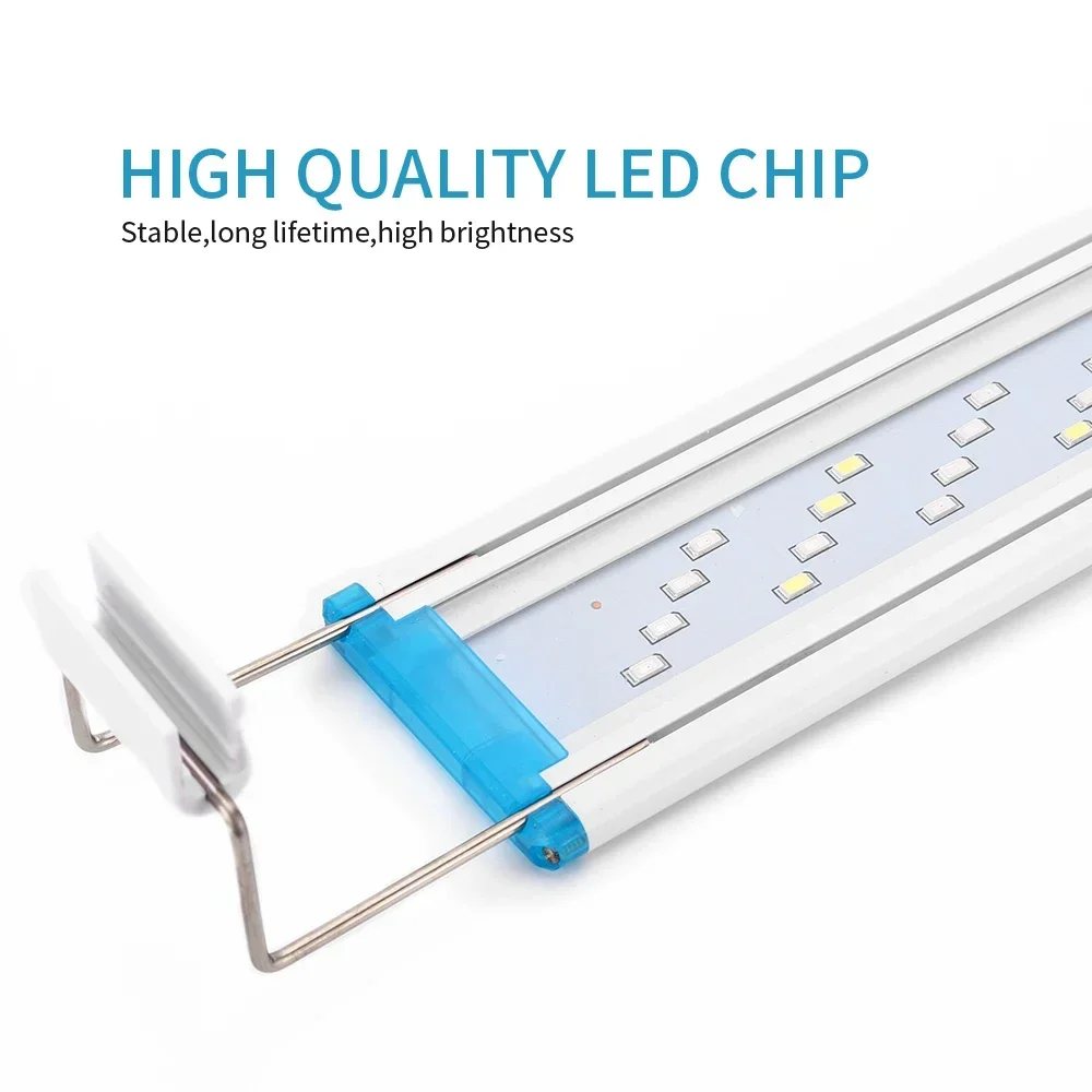 Fish Lamp 18-71CM Ultra-thin Aquarium Light 3 Mode LED Plant Lighting 90-260V 5730 Chip Aquatic Water Grass Growing aquarium light led lamp aquarium lamp