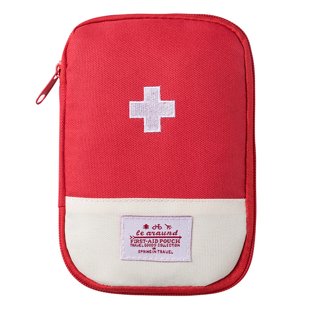 Mini First Aid Pouch Portable Small Medical Bag Empty Emergency Medicine Storage Bag for Outdoor Camping Hiking Travel Emergency