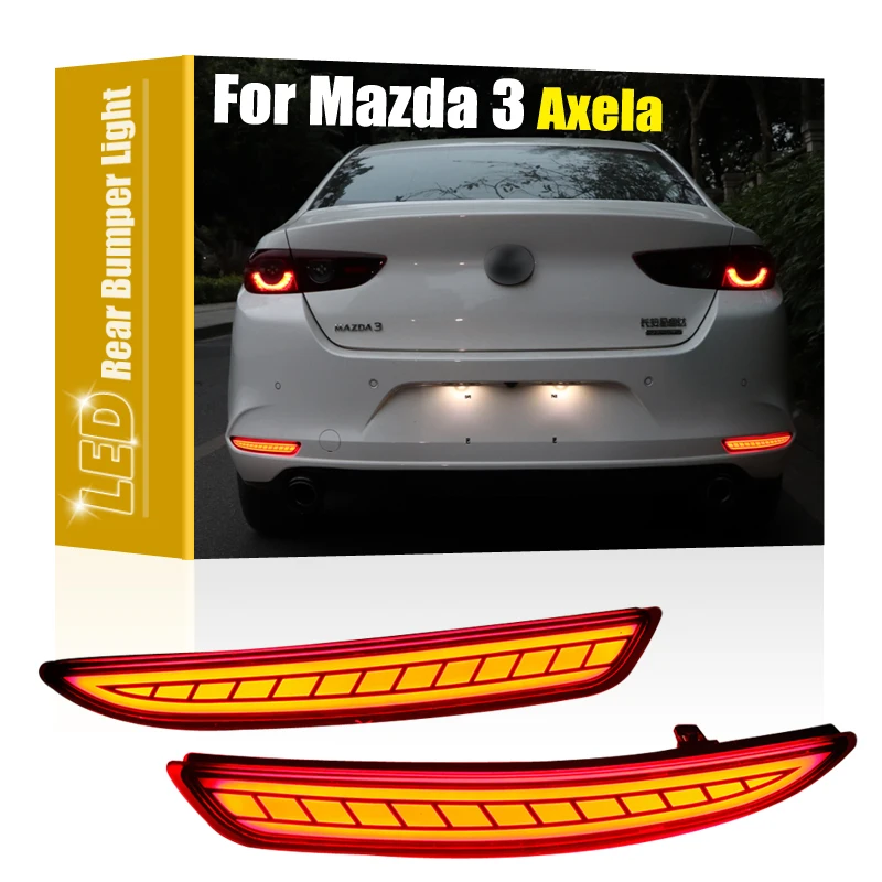 

2 шт., светодиодные лампы для заднего бампера Mazda 3 Axela Sedan 2019 2020 2021