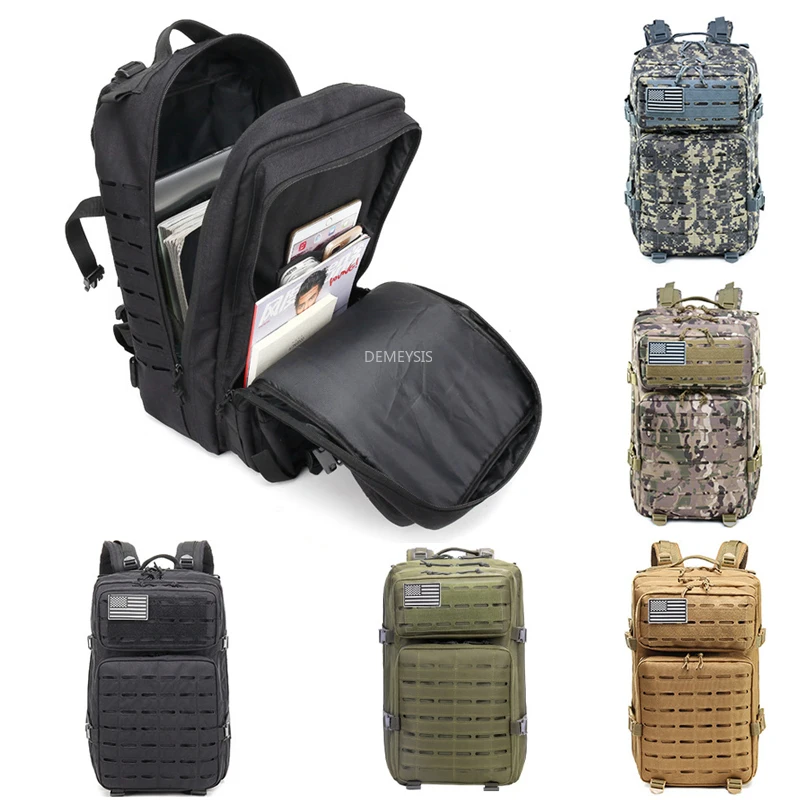 

47L Tactical Backpack Waterproof Outdoor Sports Hiking Climbing Mountaineering Bags Large Capacity Hunting Rucksack Bags