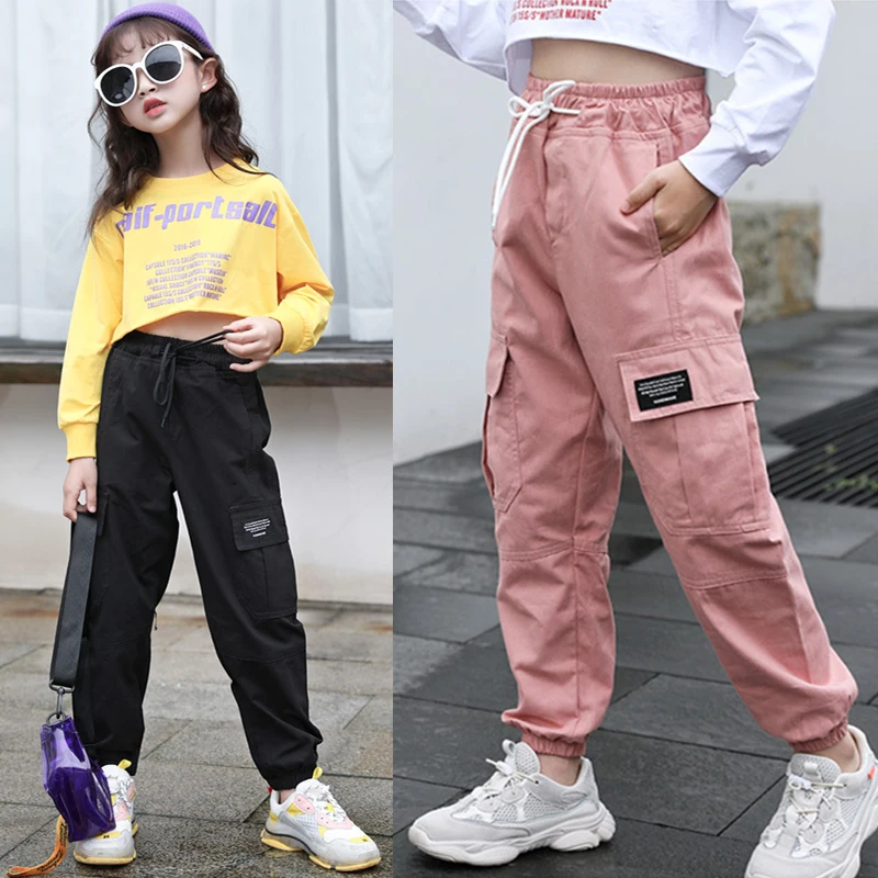 Spring Autumn Teenage Girls Pants New Fashion Boys Cargo Trousers Casual  Kids Sports Pants 4 6 8 10 12 Years Children's Clothing - AliExpress