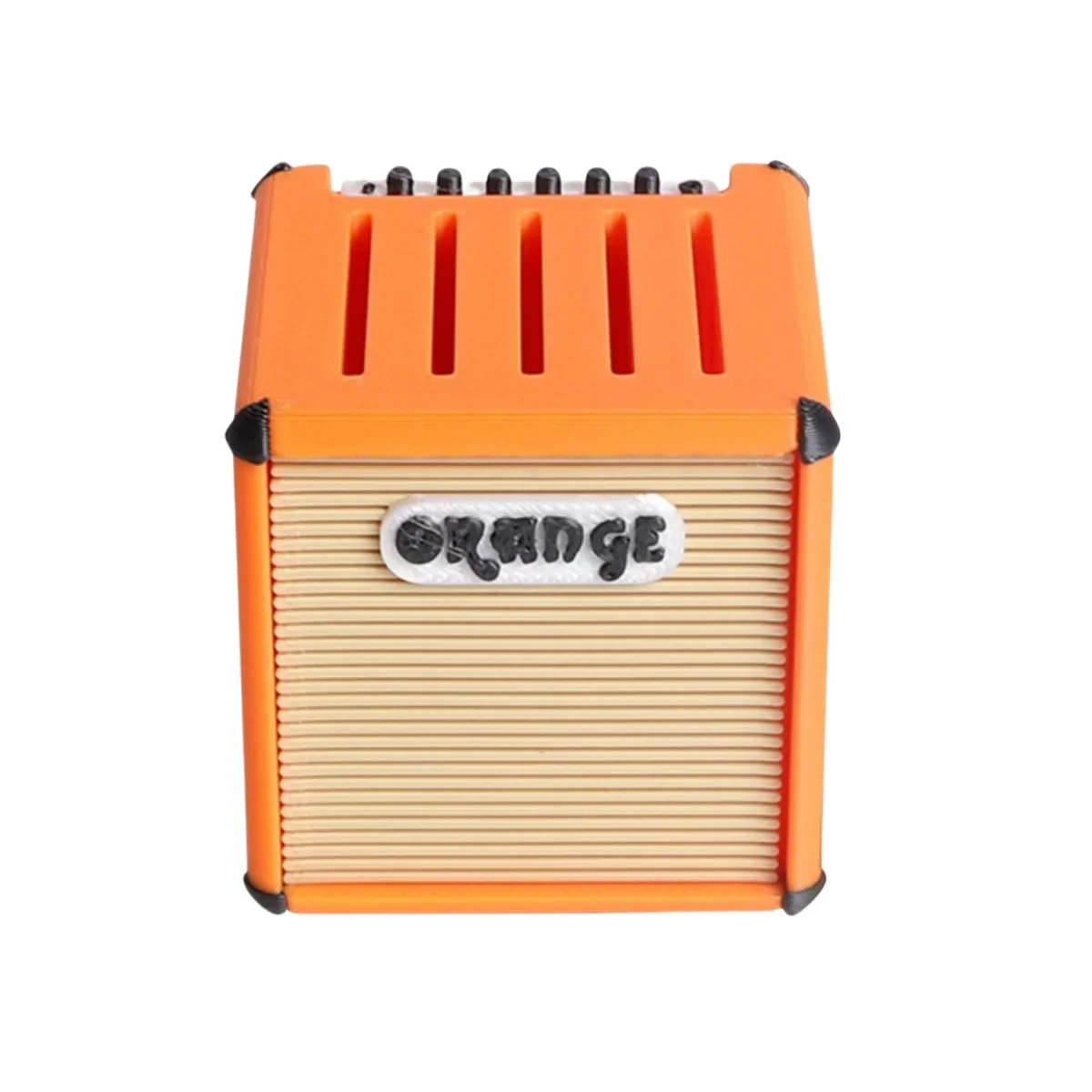 תושבת פיק גיטרה / 3D מודפסת בנפח גדול ניידת בצורת אמפר עם 5 חריצים לאביזרי גיטרה