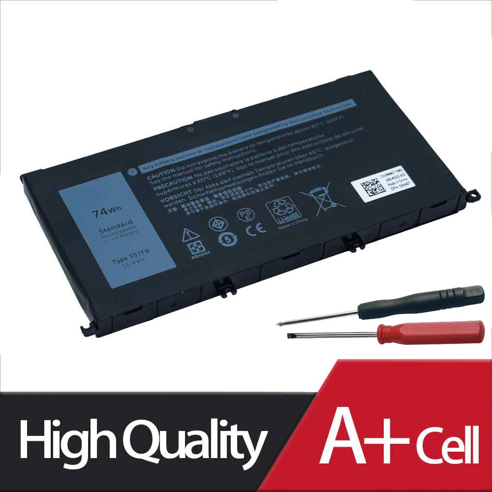 Bateria para Dell Inspiron 7559 7000 7557 7566 7567 5576 Ins15pd1548b Ins15pd-1748b Ins15pd-1848b 71jf4 P57f P65f Novo 15 357f9 - Imagem 4
