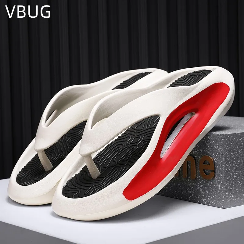 

Summer Super Soft Non-slip Flip-flops Men's Slippers Breathable Comfortable Trendy Non-slip Lightweight Thick Bottom Outdoor
