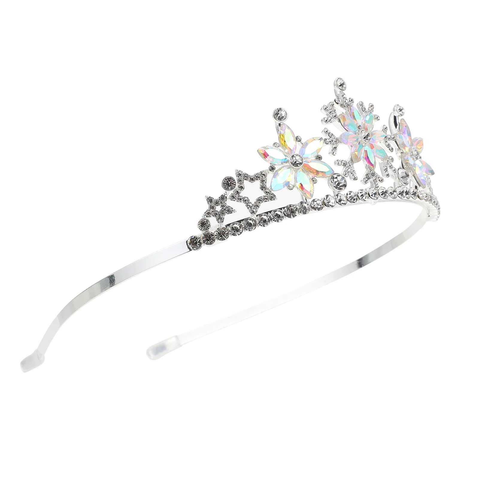 Party Hair Hoop Crown Children's Headband Headbands for Women's Snowflake Headdress Kids Alloy Costumes Girls 3