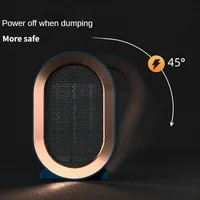 1200W Electric Heater Portable Desktop Fan Heater Heating Warm Air Blower Mini Radiator Home Office Warmer Machine for Winter 2