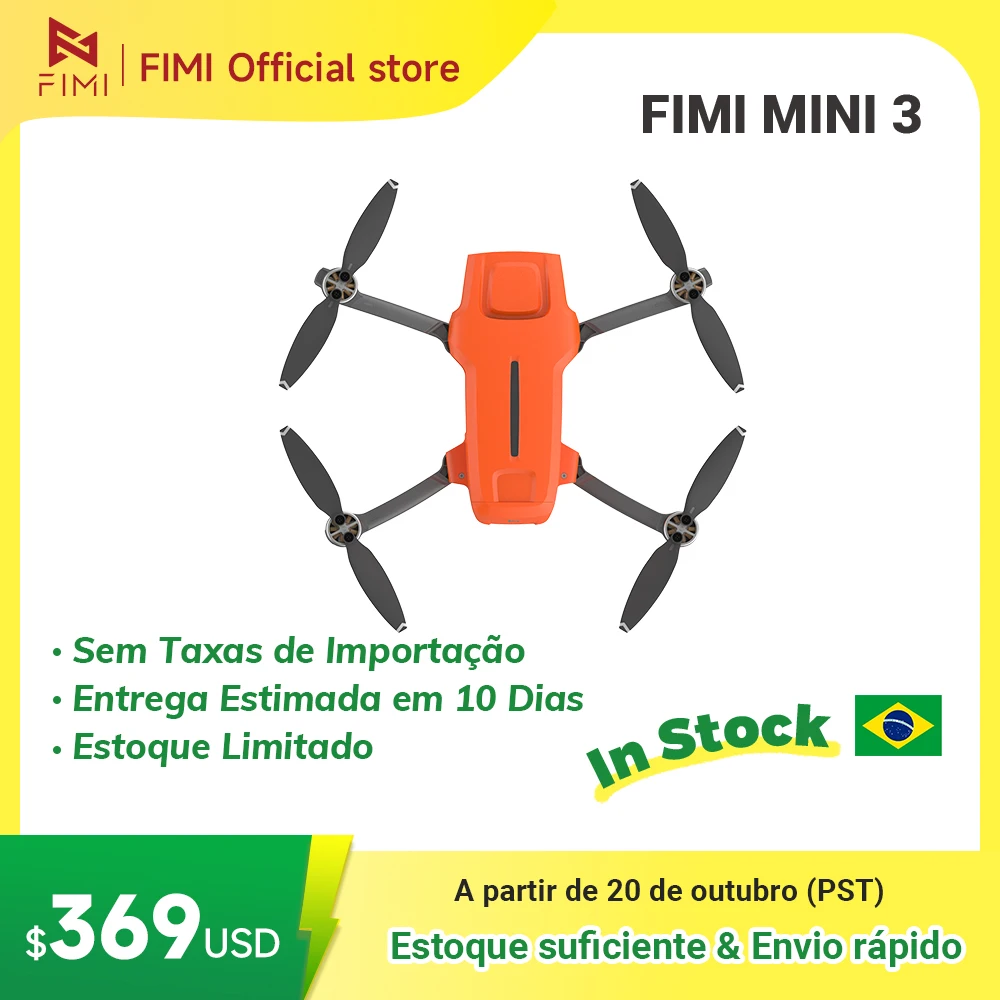 FIMI MINI 3-Dron 4K con seguimiento inteligente, cuadricóptero con