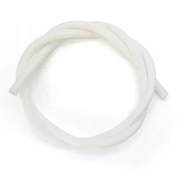 Colorful Flexible Silicone Tubing - Non - Toxic Food Grade Hose for Homebrew, Water, and Air Transfer (1 Meter) (White Silicone tube)