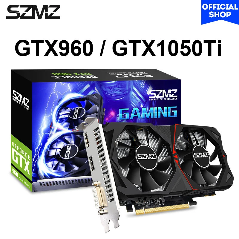 Szmz New Video Card Original Nvidia Geforce Gtx 960 1050 Ti 2gb 4gb Gddr5 128 Bit Graphics Card Gtx960 Gaming Gpu Non Rx 580 570 Graphics Cards Aliexpress