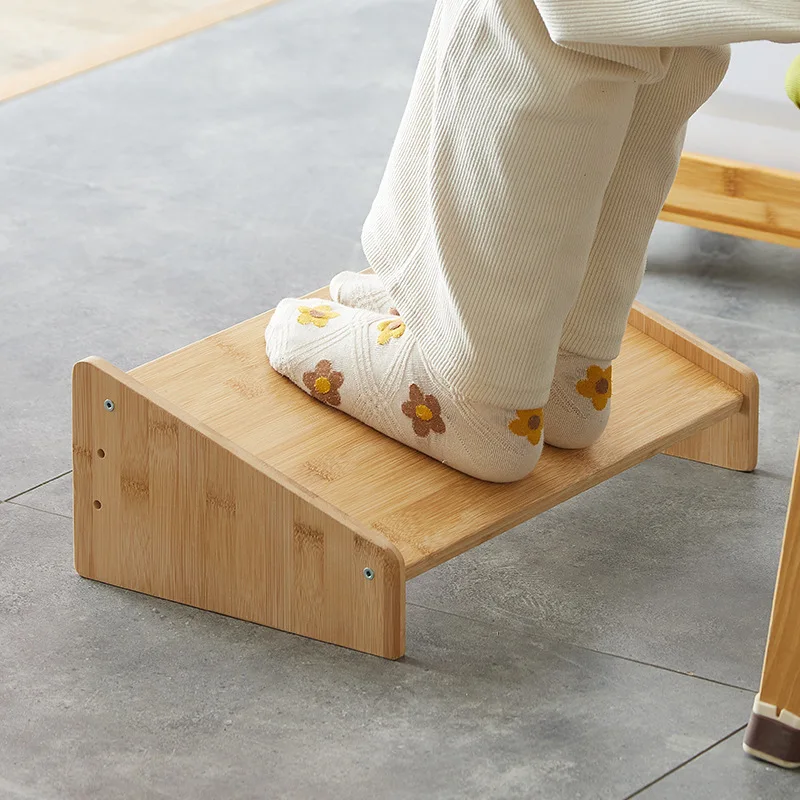 Under The Desk Adjustable Footrest Foot Stool for Office or Home Perfect Nursing Foot Rest  3-Level Quick Adjust Incline stool