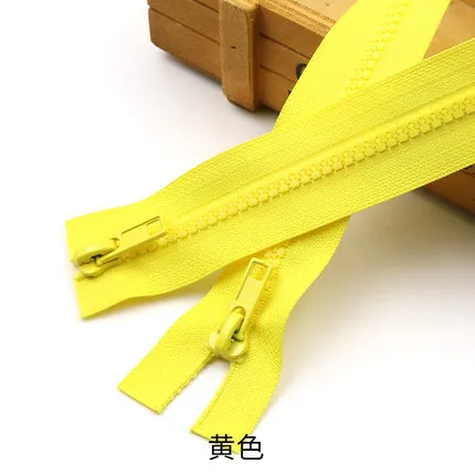 Heavy-Duty Resin Double Slider Zipper for Sewing Projects, Sleeping Bags & Garments (50cm to 200cm)