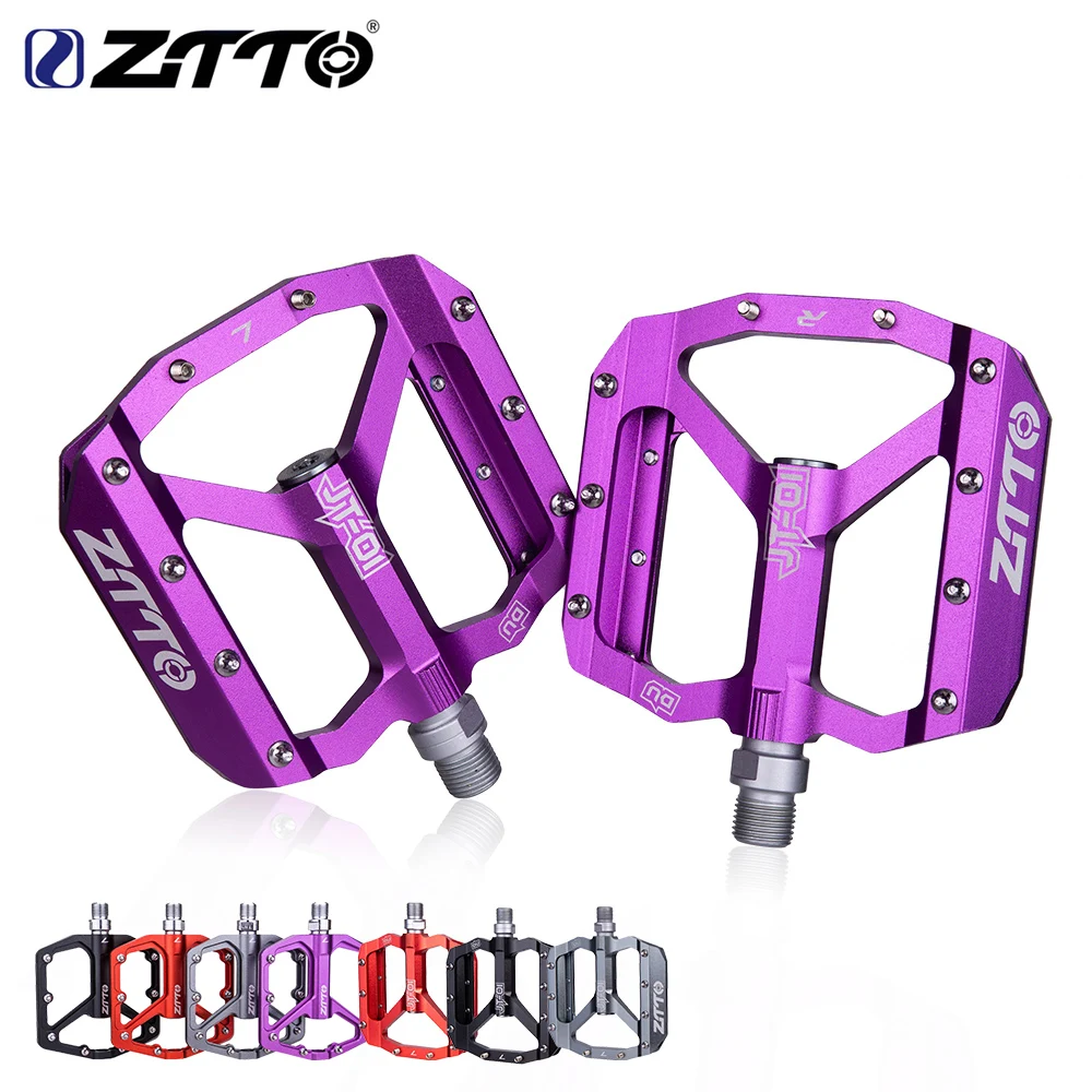 ZTTO Cycling Pedals MTB, DU Sealed Bearing Ultralight Aluminum Alloy Footboard Anti Slip Bicycle Platform Pedals DH Bicycle Parts