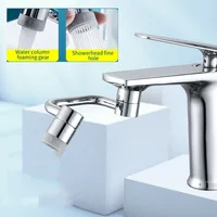 New 1080° Universal Rotatable Extension Kitchen Faucet Sprayer Head Bathroom Tap Extend Adapter Aerator Dual Mode Water Outlet 2
