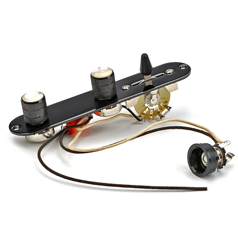 

Предварительно подключенная панель управления переключателем для электрогитары с 3-позиционными переключателями, сменная гитарой