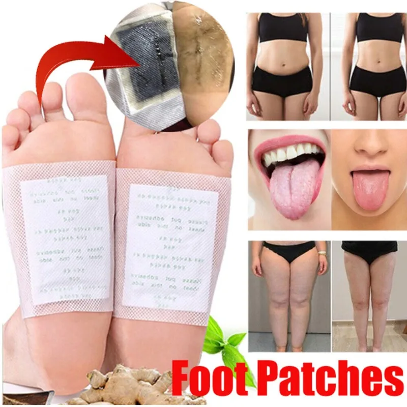 

100PCS/Lot Detox Foot Patch Bamboo Pads Patches With Adhersive Foot Care Tool Improve Sleep Slimming Detoxification Foot Sticker