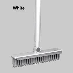 Multi - Functional Long Handle Cleaning Brush for Bathroom and Kitchen Surfaces (WHITE)