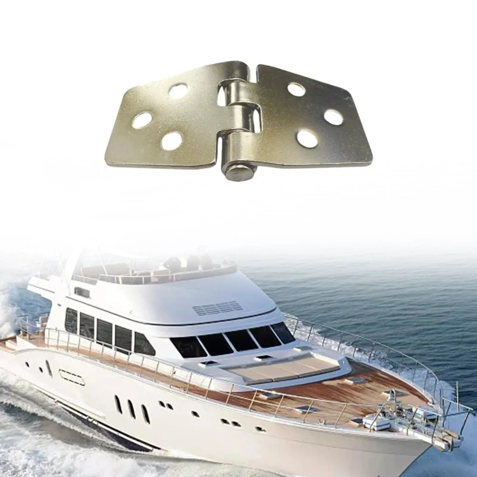

Boat Strap Hinge Durable Professional Sturdy Quality Stainless Steel 6 Holes Casting Hinge Cabinet Door Hinges for RV Yacht