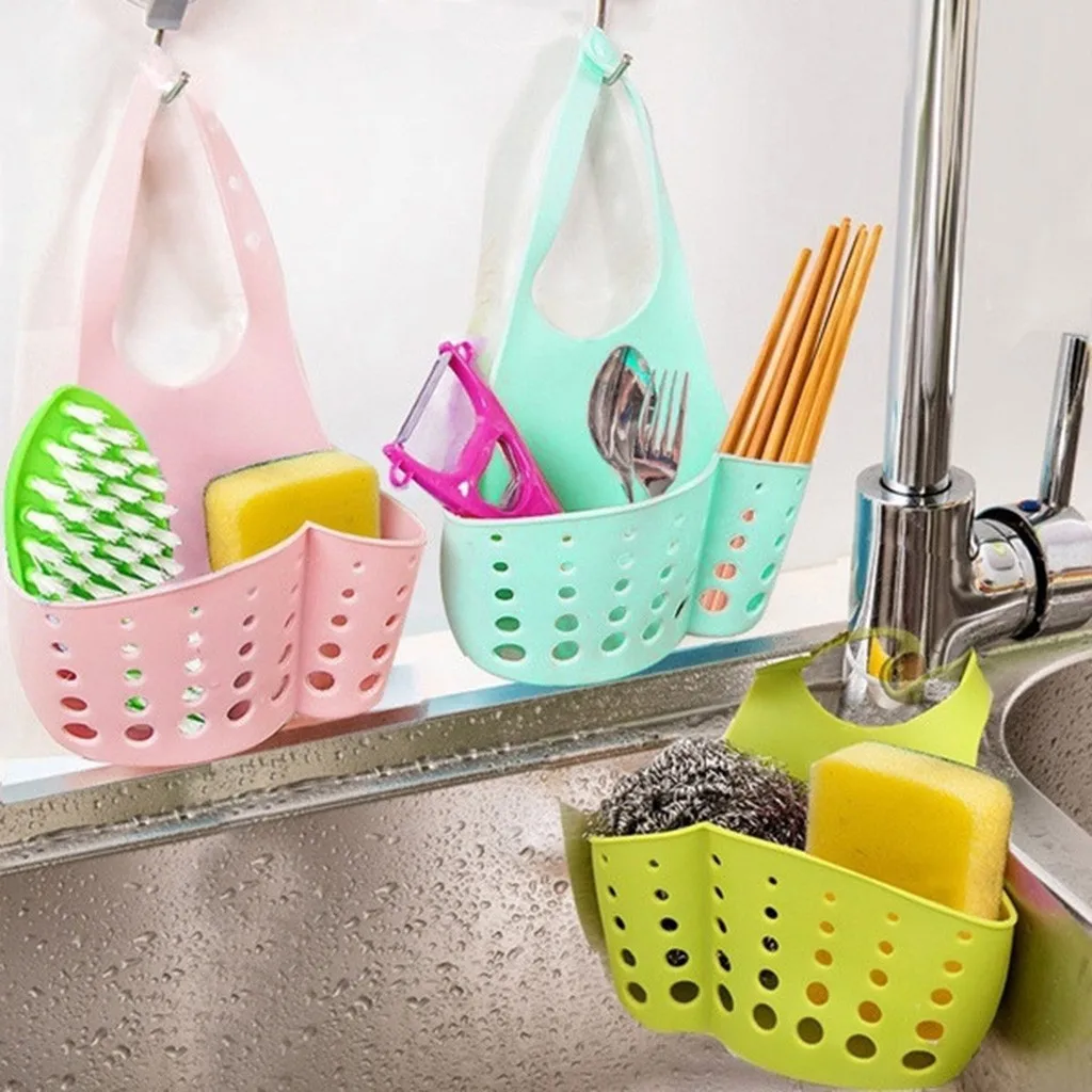 Sink Caddy Soap Storage Basket For Kitchen Organization Silicone Sponge Holder 