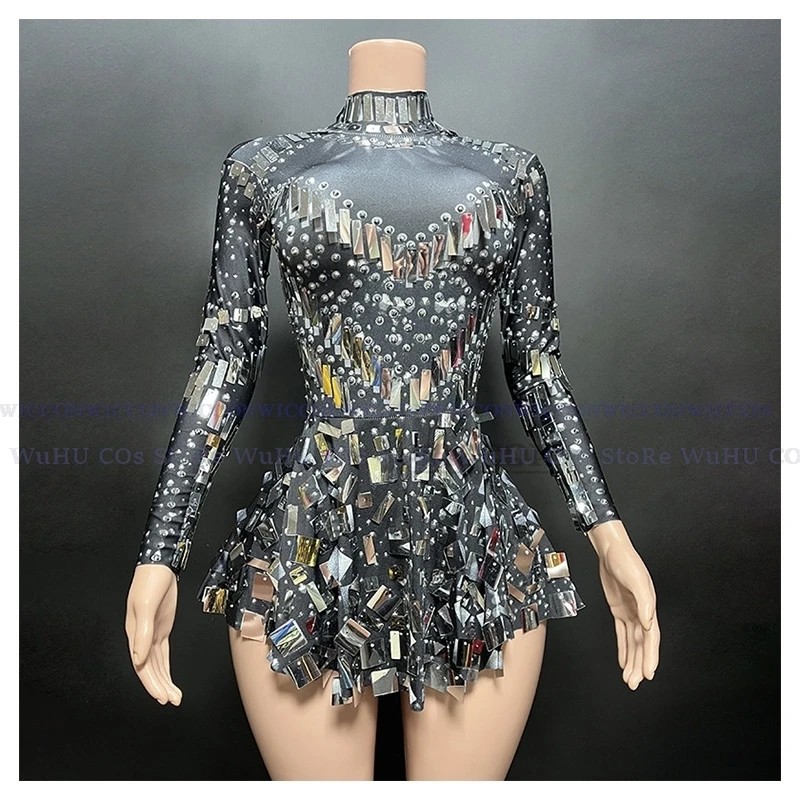 robe-de-soiree-noire-a-effet-miroir-pour-femme-tenue-de-brevsur-scene-discotheque-vetements-sexy-nouvelle-collection