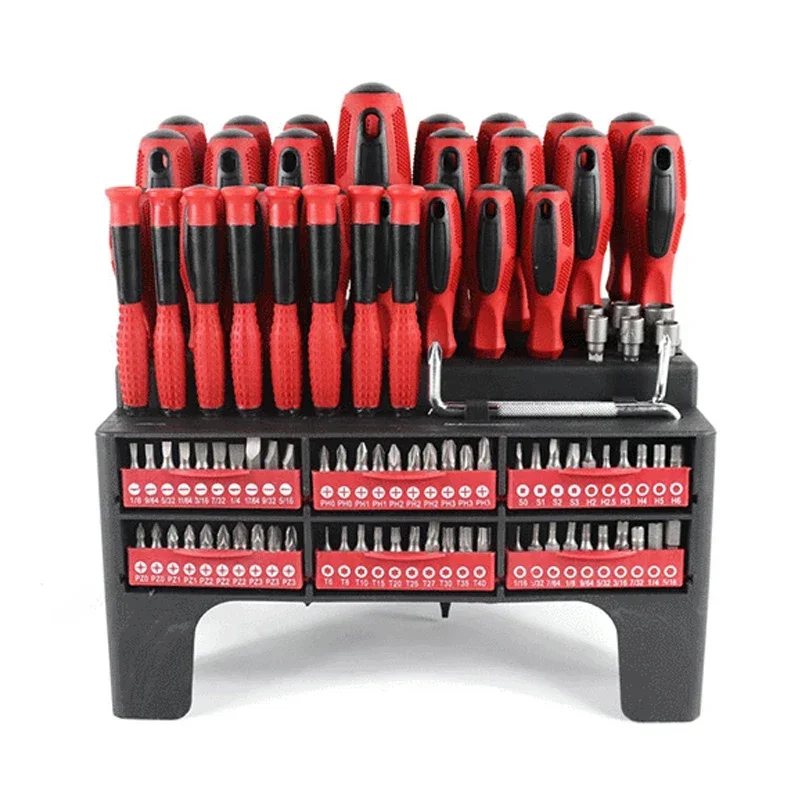 100/101Pcs Precision Screwdriver Bits Set Multifunctional Phillips Slotted Screw Bit With Demagnetizer Household Repair Tool