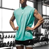 NEW Summer Fitness Sports Tank Top Men Breathable Loose Mesh Training Sleeveless T-shirt Quick Drying Vest Male Fitness Clothing 2
