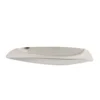 Nordic style light luxury rectangular stainless steel fruit plate simple creative coffee table modern dried fruit plate ornament 5