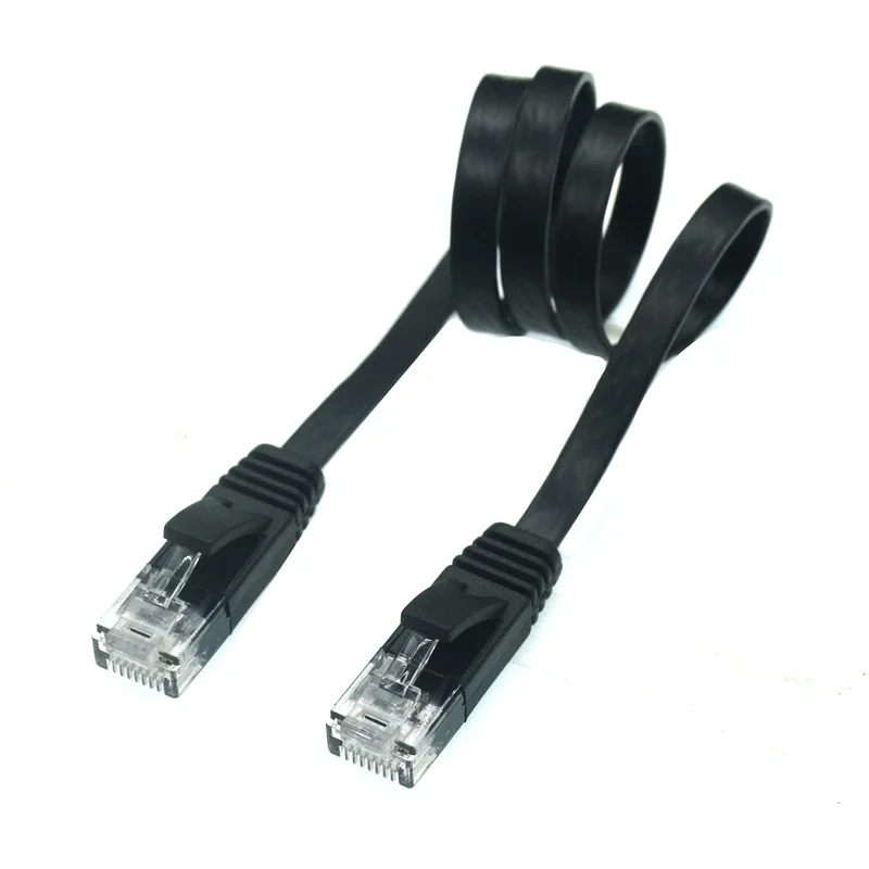 Flat CAT6 Ethernet Network Cable - Versatile Lengths & Colors Available
