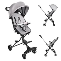 Poussette bébé légère, poussette de voyage, pliage automatique, facile à serrer, dossier réglable pour position inclinable 1