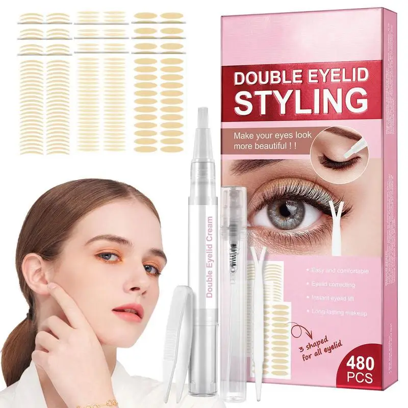 

Стикеры для век, натуральные полоски для поднятия век, портативная дышащая односторонняя лента для век, самоклеящиеся наклейки для век