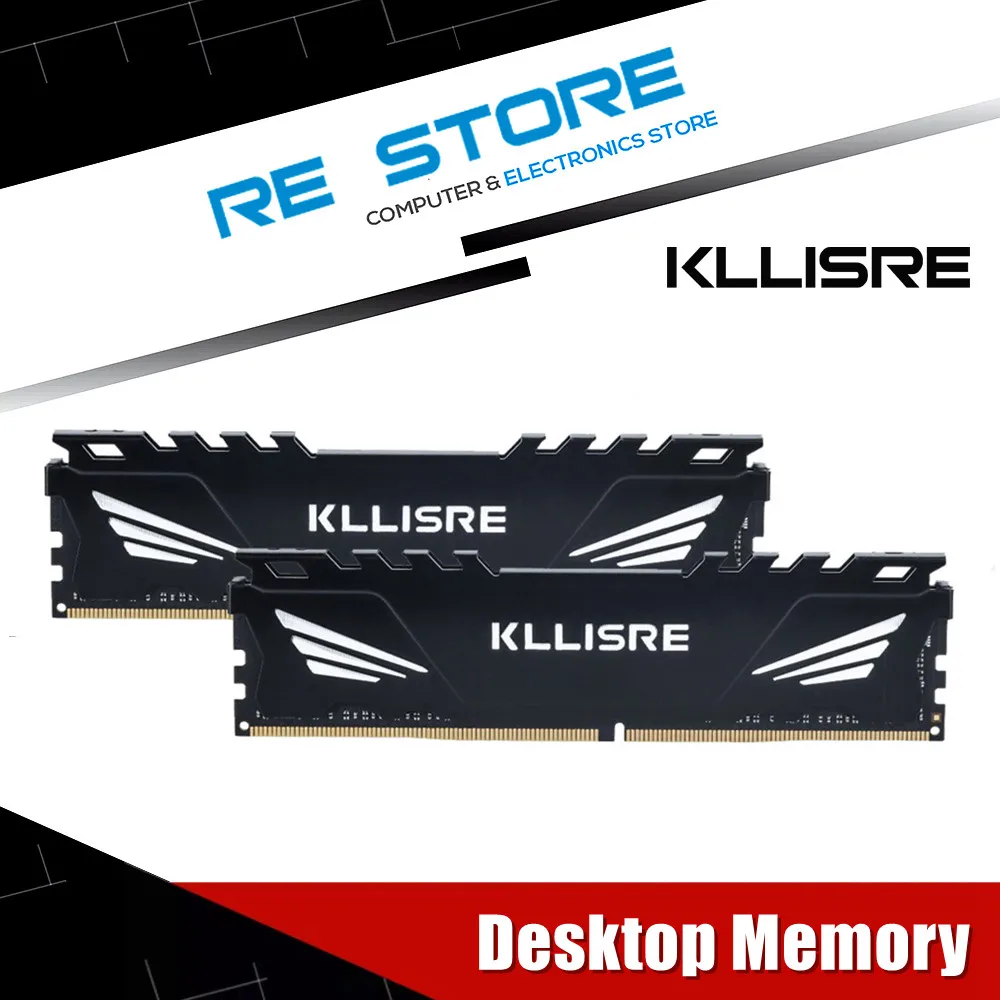 thumbnail image 1 of Kllisre RAM DDR4 8GB 16GB Memory 2666MHz 3200MHz Desktop Dimm High Compatible, 1 of 4