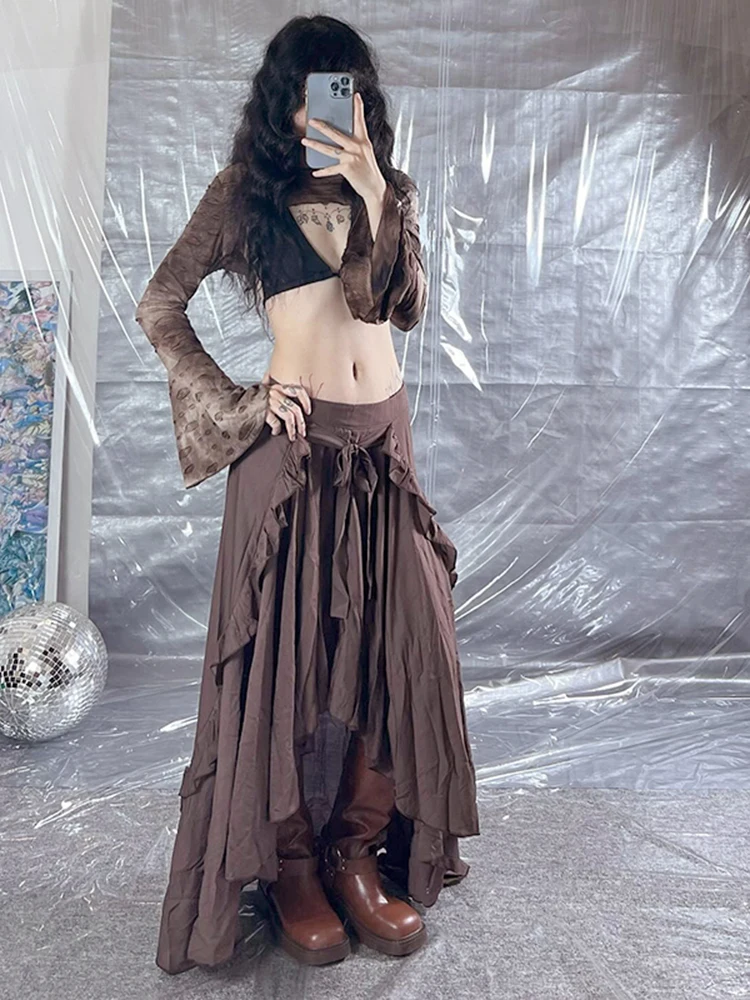 8YARDS Women’s ERITSUKI AltGoth Vintage Y2k Irregular Skirt Women Streetwear Pastel