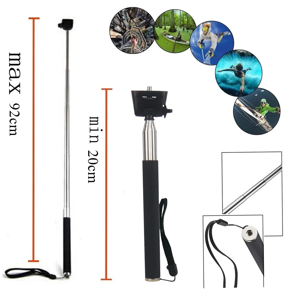 Extendable Handheld Selfie Stick for Gopro Hero 12 11 10 9 SJCAM XiaoYi EKEN H9R Sport Action Camera,selfie stick tripod,selfie stick,sports camera selfie stick