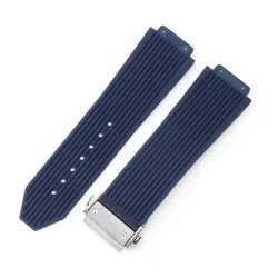 Silicone Waterproof Men's Watch Strap - Rubber Bracelet Wristband Accessory (Black 1)