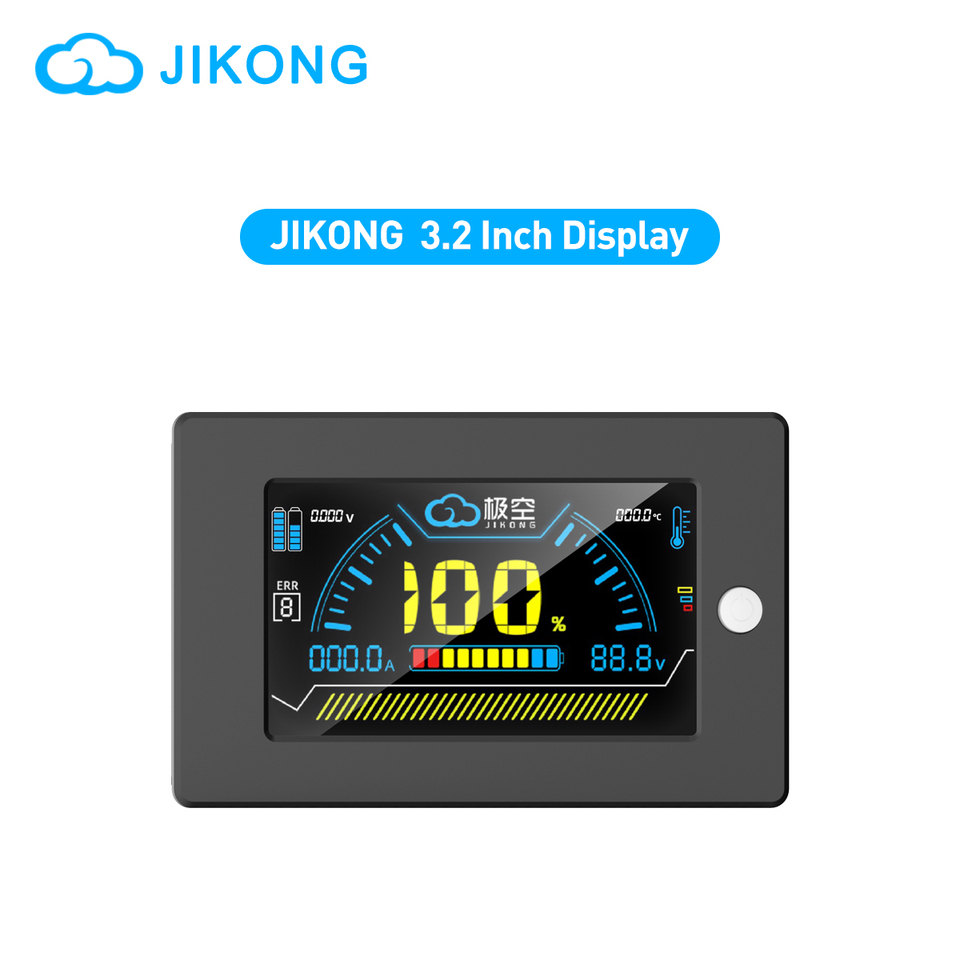 JIKONG LCD Display Screen 3.2 Inche For All JK Smart BMS Voltage Current SOC Temperature Indicator