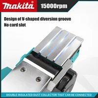 Makita – raboteuse électrique: largeur de rabotage de 82mm, 15000 tr/min, puissance 650W, profondeur de coupe de 2.5mm, poignée ergonomique pour bricolage, travail du bois et fabrication de planches 4