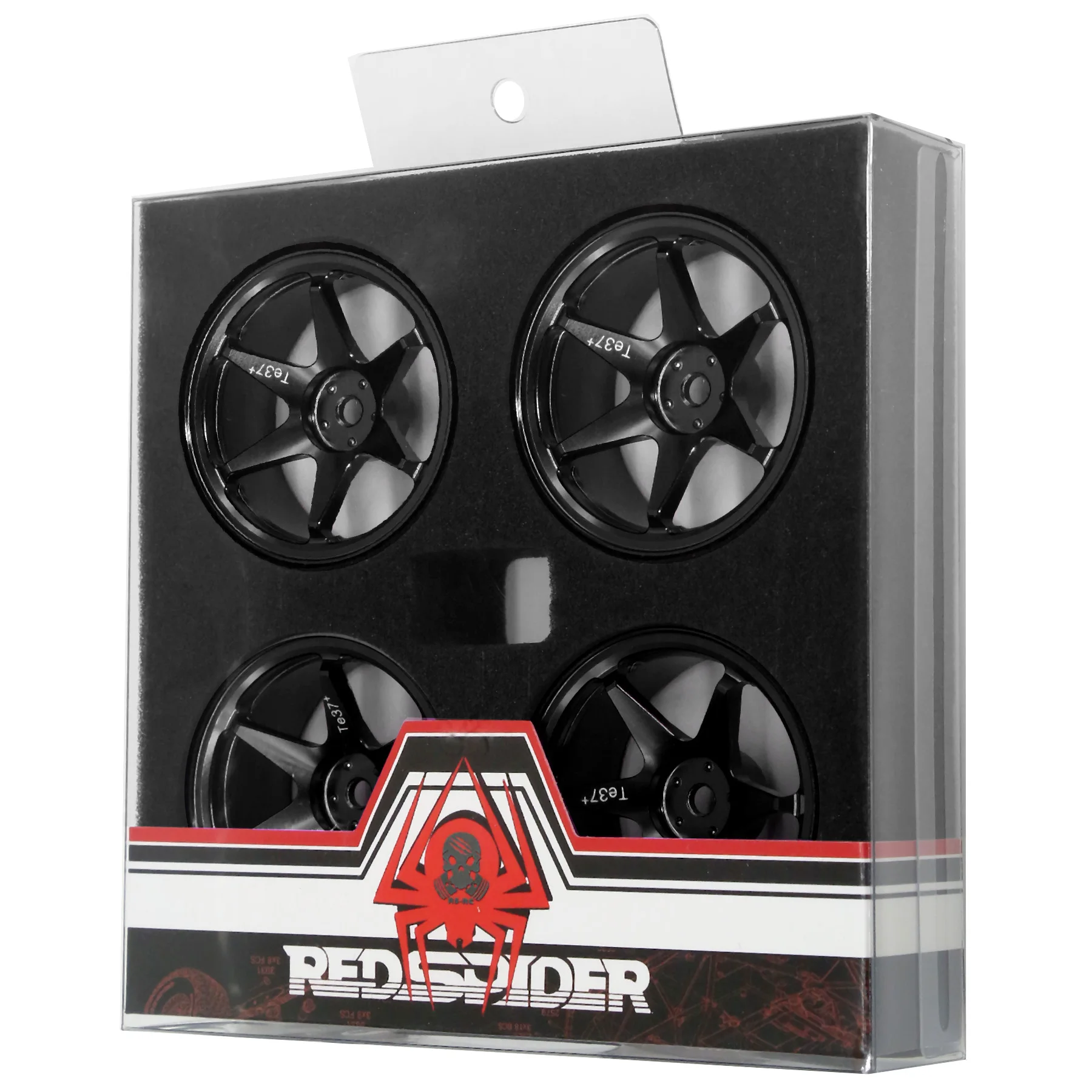 Lot de 4 Pneus RC R427 posés sur une surface, prêts à être montés sur une voiture radiocommandée.