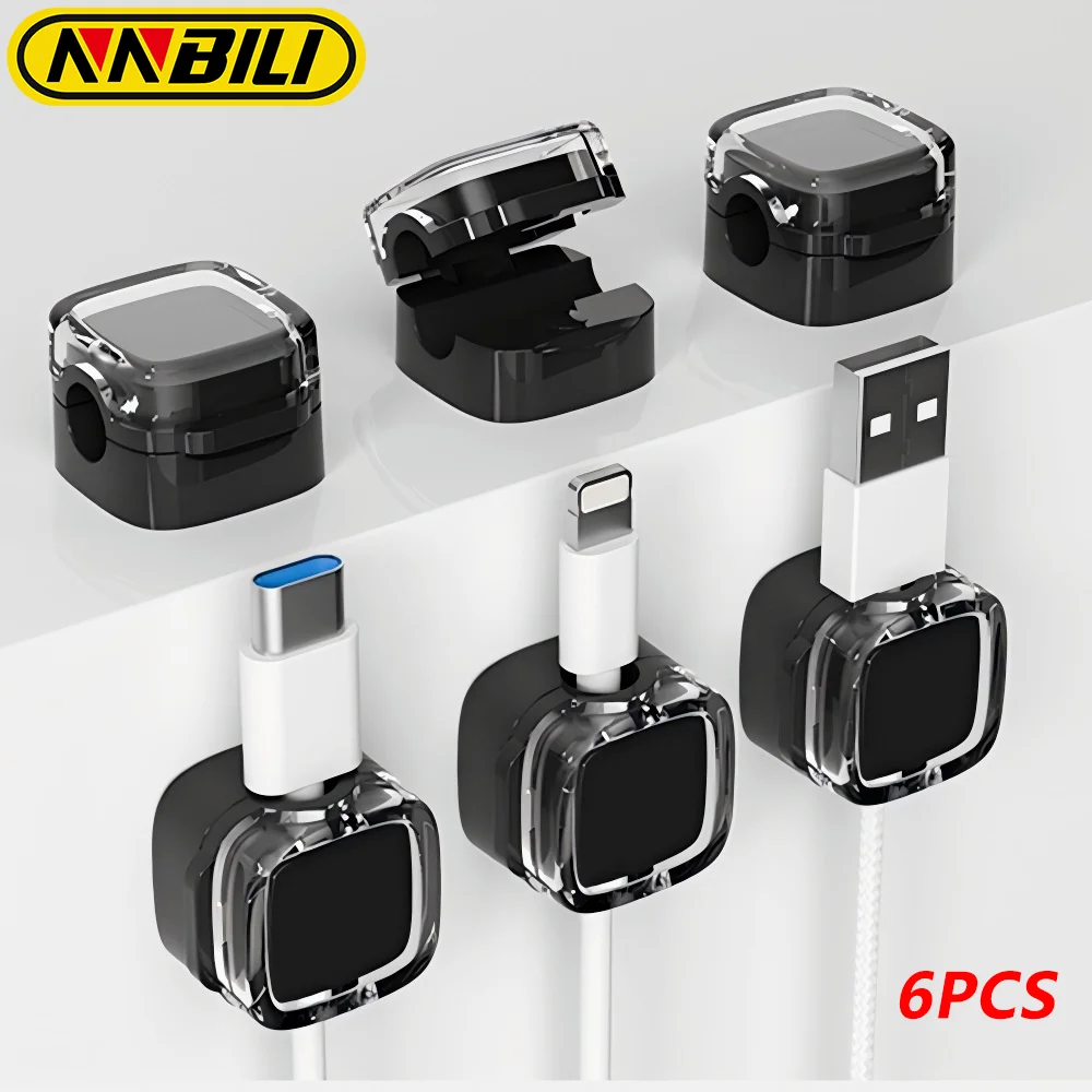 6PCS Magnetic Clip Cable Organizer