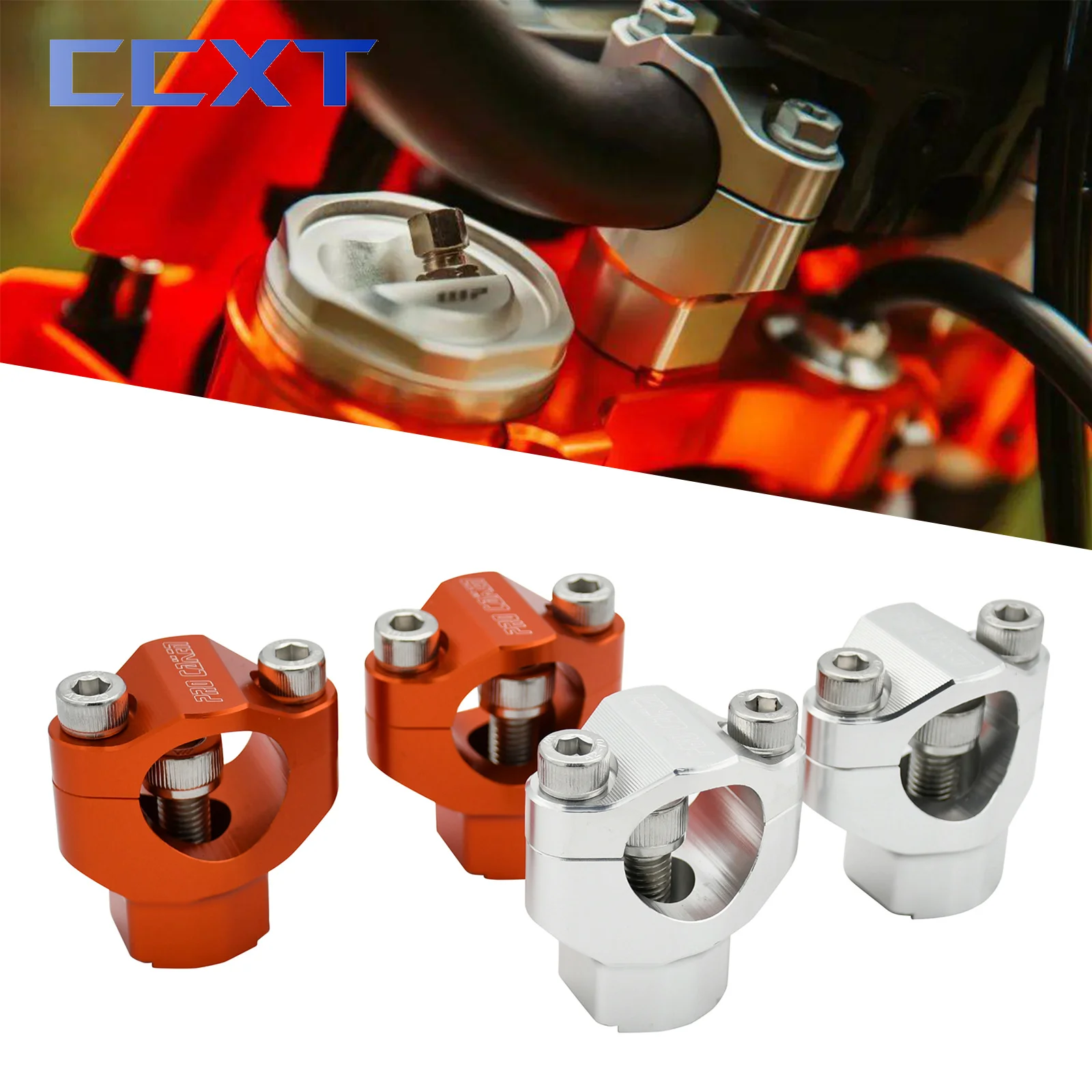 Motorcycle CNC Handlebar Riser Bar Clamp Mount For KTM SX SXF XC XCF